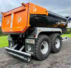 Remorque benne basculante arrière robuste de 25 tonnes pour le transport de matériaux de construction et miniers - Product Image 1