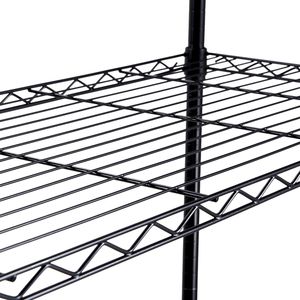 Scaffale Metallico Regolabile a 4 Ripiani per Carichi Pesanti, Capacità 317 kg, con Ruote per Cucina e Garage - Product Image 4