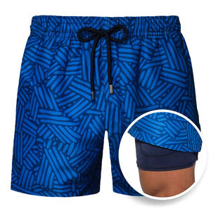 Compra Pantalones Cortos de Verano para Hombre de Alta Calidad, Transpirables, de Algodón, Cintura Media, Cierre con Cordón, Diseño Liso - Product Image 3