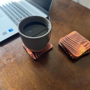 Classic Eco-Friendly Square Wooden <b>Coaster</b> Set Custom <b>Beer</b> Drink <b>Coasters</b> with Holder Tea Coffee Cups - Product Image 3