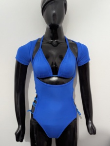Body de manga larga con aberturas para mujer, leotardo de baile elástico, traje de actuación personalizado - Product Image 2