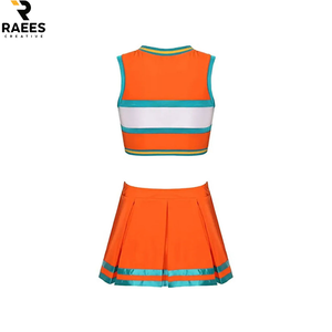 Uniforme de cheerleading sans manches de qualité supérieure 100% polyester pour filles, ensembles personnalisables, service OEM de haute qualité - Product Image 2