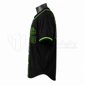 Fabricant de maillots de baseball noirs personnalisés, uniformes d'équipe sublimés, vente en gros, OEM, ODM, vêtements de sport - Product Image 4