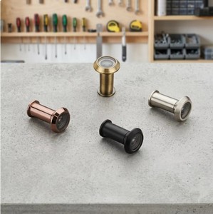 Mirilla de Puerta de Latón Premium de Gran Angular, Herraje de Seguridad para Puerta, Diseño Moderno, HI-SAFE LOCKS WARE HS-2007, 1 Año de Garantía, Fácil Instalación - Product Image 3