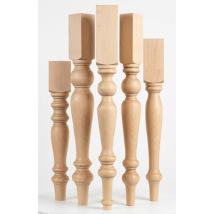 Solid Wood <b>Table</b> Leg Kitchen Island Support Posts Heavy Duty Wooden Furniture Legs for Residential and Commercial Use - Product Image 1