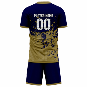 Stylish Custom Football Uniform Set Jersey <b>Shorts</b> Half Breathable Lightweight Moisture Wicking Sportswear OEM ODM Factory - Product Image 3