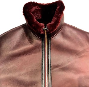 <b>Men's</b> Genuine Leather <b>Shearling</b> Winter Coat Premium Fur Lined Aviator <b>Jacket</b> Warm Stylish Durable Outerwear Fashion - Product Image 6