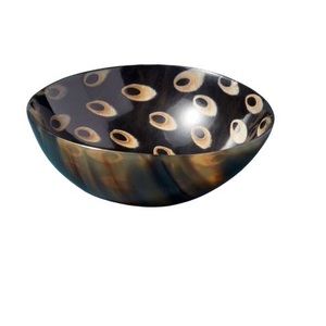 Tazón para Servir Hecho a Mano con Cuerno de Búfalo, Plato Redondo Pulido, Tazón Decorativo Ecológico para el Hogar, Mesa de Boda - Product Image 2