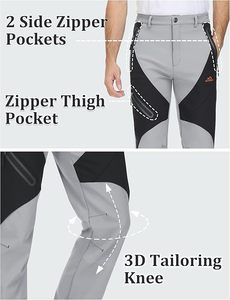 Pantalon de ski et snowboard personnalisé, chauffant, écologique, imperméable, isolé, chaud, coupe ample, coupe-vent, pour homme et femme - Product Image 5