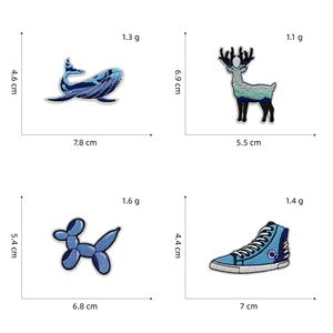 Patchs thermocollants personnalisés en tissu sergé brodé, motifs floraux et botaniques, appliqués sur vêtements, chapeaux et sacs - Product Image 1