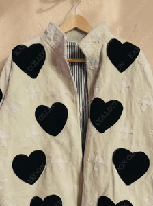 MONIT MARKETING Blouson Bomber Réversible 100% Velours Brodé à la Main Motif Floral Doublure Coton Automne/Printemps Hiver Femme - Product Image 4