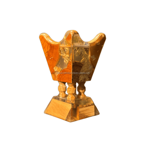 Vente en gros de brûleur Bakhoor en bois naturel et résine pour la décoration intérieure et brûleur d'encens arabe en bois et résine - Product Image 5