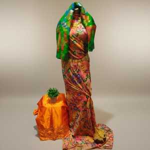 Tela de Seda Somalí Maqbal Dirac de Moda, con Patrón Floral e Intrincados Detalles Fransawi Garbasaar para Bodas, Gran Venta 2026 - Product Image 1