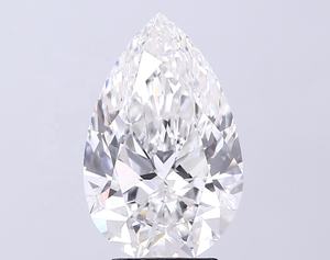 4.00 carats CVD poire coupe laboratoire diamant IGI certificat E couleur blanche VS1 clarté 13.82 MM pour déclaration pendentif et bijoux - Product Image 1