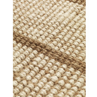 Tapis en jute bleu tissé plat, 100% fibre naturelle, tissé à la main, rayé, sur mesure, fabrication en usine