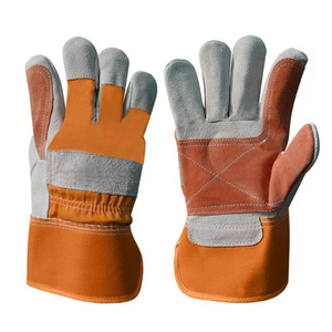 Guantes de Seguridad Industriales Resistentes a Cortes, Guantes de Trabajo de Cuero Vacuno Resistentes a Cortes para Construcción - Product Image 1