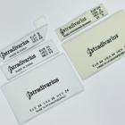 Étiquettes de vêtements haute densité pliées sur le côté, étiquettes personnalisées pour vêtements masculins, étiquettes tissées imprimées sur mesure - Product Image 5