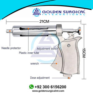 50ML Livestock Veterinary Syringe Metal Animals Automatic Metal Injection Injector Horse Sheep Cattle Pig Farm - Product Image 5