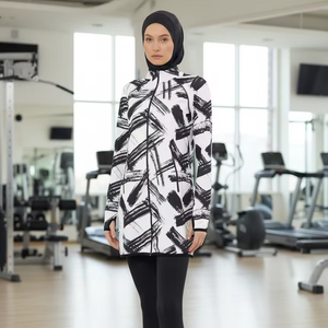 Conjunto Deportivo Musulmán para Mujer con Cierre y Bolsillos, de Secado Rápido, Precio al por Mayor - Product Image 1