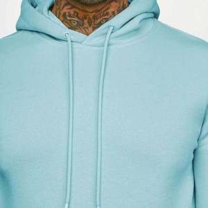 Sudadera con Capucha de Alta Calidad para Hombre, Estilo Deportivo, Color Azul Pastel, Tejido Técnico - Product Image 3