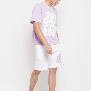 ชุดเซ็ตฤดูร้อนผู้ชาย 2 ชิ้น เสื้อยืดแขนสั้นและกางเกงขาสั้น ราคาขายส่ง MOQ ต่ำ ชุดฤดูร้อน - Product Image 5