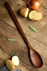 Juego de cucharas de cocina de madera multiusos, adecuadas para revolver, freír, mezclar, hornear y preparar múltiples recetas - Product Image 4