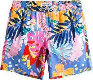 Shorts de bain, maillots de bain de plage à cordon de serrage, imprimés, décontractés - Product Image 1