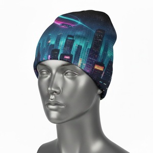 Bonnet en laine tricoté chaud et tendance pour l'automne et l'hiver, anti-froid, jacquard, pour l'extérieur 2026 - Product Image 2