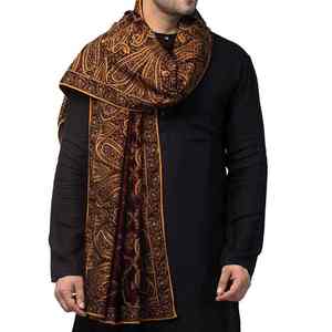 Châle en laine pour hommes, vente en gros, châle en pure laine de haute qualité avec franges pour hommes, châle en laine traditionnel musulman pour hommes, uni et élégant - Product Image 2