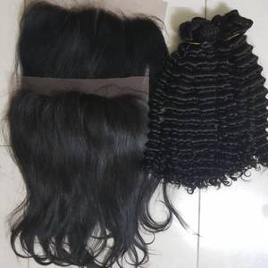 100% extensiones de cabello humano crudo vietnamita prearrancado HD para suizo para cierre Frontal de encaje Paquete de estilo de onda profunda suelta - Product Image 5