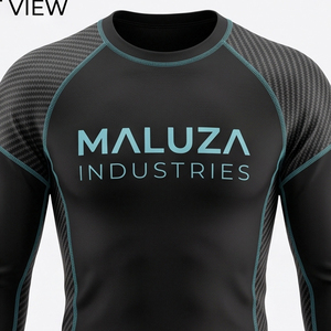 Custom Logo Short Sleeve Rash Guard Swimwear UPF 50+ Quick Dry Unisex Breathable <b>Compression</b> Shirt Martial Arts Swim Jersey 100% - Product Image 3