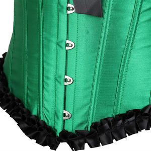 Corsé de satén sexy sin tirantes para mujer, corsé de cintura estilo burlesque, top bustier, tallas grandes XS-6XL - Product Image 6