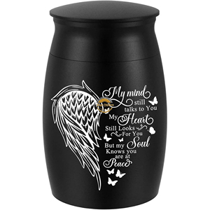 Handcrafted Brass Urn for Human Ashes Modern Decorative Metal Funeral Urn Metal Keepsake Urn for Family <b>Memorial</b> Stainless - Product Image 1