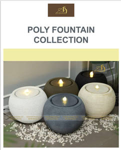 Décor de jardin en poly-fibre de verre W120H40 de l'usine du Vietnam Design de paysage extérieur en céramique léger pour ornements de jardin à la maison - Product Image 3