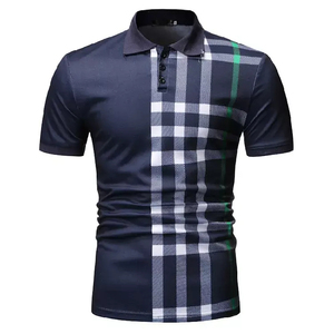 T-shirt de pêche à manches courtes pour homme, coupe classique, design tricoté décontracté, respirant, motif color block blanc, noir, rouge - Product Image 3