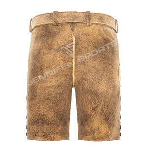 Nuevos Lederhosen Tradicionales Alemanes de Ante de Cabra Cortos para Hombre, Estilo Bávaro, para el Oktoberfest 2026 - Product Image 5
