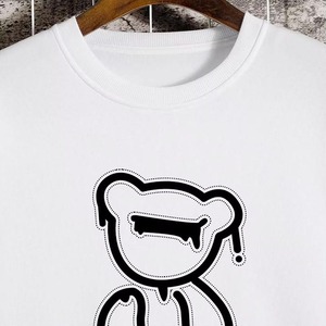 Sweat-shirt imprimé DTF personnalisé, 320 GSM, molleton de coton mi-lourd, col rond oversize, sweat-shirt à épaules tombantes avec motif graphique - Product Image 5