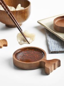 Bol à salade en bois d'acacia naturel fait main de qualité supérieure, grand bol de service, bol à fruits écologique, vaisselle en bois pour la maison - Product Image 5