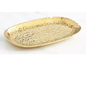 ถาดโลหะเคลือบเงาหรูหราสำหรับตกแต่งโต๊ะอาหาร ถาดเสิร์ฟอาหาร - Product Image 6