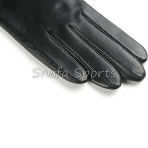 Gants en cuir véritable de mouton pour femmes et hommes, gants de moto chauds et tactiles, gants d'hiver doux et élégants - Product Image 4