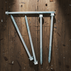 Tornillos para Madera y de Rosca Parcial de Cabeza Hexagonal de Alta Resistencia Clase 4.8 y 6.8, Acero al Carbono Zincado, Métrico/Pulgada, Marca PDC - Product Image 1