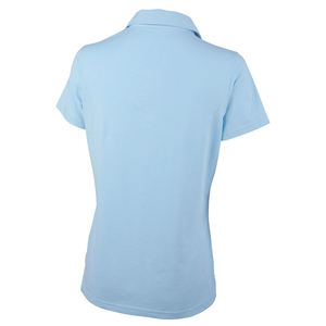 เสื้อโปโลปักลายผ้าฝ้ายขายดี หรูหรา สำหรับธุรกิจ สีพื้น ปกเสื้อเชิ้ต แขนสั้น สำหรับผู้หญิง เหมาะสำหรับกอล์ฟ - Product Image 2