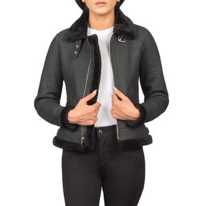 แจ็คเก็ตหนังแท้สำหรับผู้หญิงขายดี ฤดูหนาว กันน้ำ กันลม วัสดุคุณภาพสูง สีสวยงาม ขายส่ง 2026 - Product Image 3