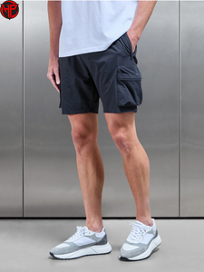 Custom Gym Workout Side Big Pockets Sports Breathable Casual Cotton Soft Cargo Shorts for Men Windbreaker Shorts - Product Image 6