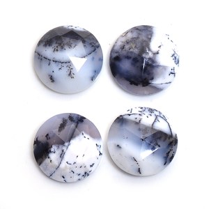 Opale Dendrite Naturelle de Qualité Supérieure, Coupe Ronde Rose, Pierre Précieuse Libre pour la Fabrication de Colliers, Bagues et Bijoux Faits Main – Toutes Tailles Disponibles - Product Image 5