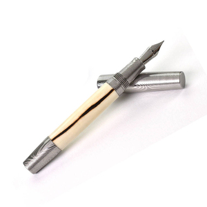 Stylo d'écriture de luxe en acier Damas, outil en acier à motifs pour collectionneurs et professionnels, stylo en acier Damas - Product Image 6