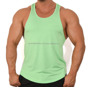 Débardeur de sport pour homme sur mesure OEM, dernier design, couleur unie, grande taille, respirant - Product Image 5