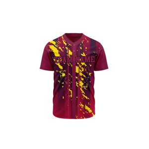 Maillot de baseball personnalisé pour hommes et femmes, respirant, grandes tailles, impression par sublimation, uniforme de baseball, service OEM - Product Image 1