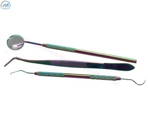 Juego de 3 Piezas de Espejo Dental/Sonda/Fórceps, Kit de Herramientas para Dentistas - Product Image 4