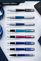 Juego de Regalo de Bolígrafo Promocional Portátil Modelo Parker07 con Logotipo Personalizado, Bolígrafo de Metal Negro Mate, Cuaderno de Imitación de Cuero, Serigrafía